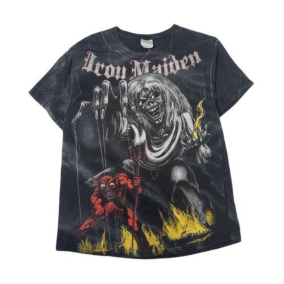 Iron Maiden The Number Of The Beast AOP Band Tee L - Picture 1 of 6